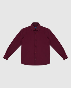 Stefano Ricci Children's burgundy shirt YC002317LJ1929