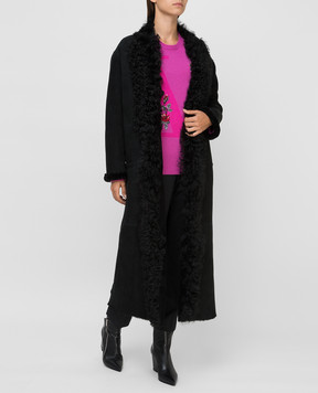 Simonetta Ravizza Black sheepskin coat CLELIA3MNTN