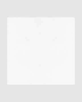Stefano Ricci Children's white pasha scarf in a pattern YFZ25COL1903
