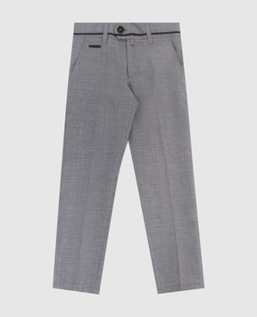 Stefano Ricci Children's light gray wool trousers YAT9200060W501