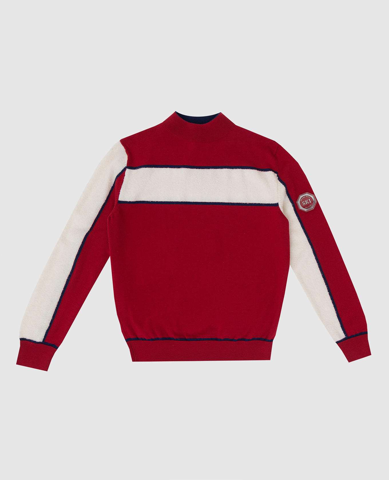 

Children's sweater in wool with pattern and logo Stefano Ricci, Red
