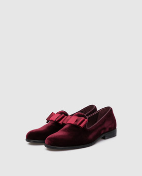 Stefano Ricci Children's loafers with a bow YR59CG8041VL