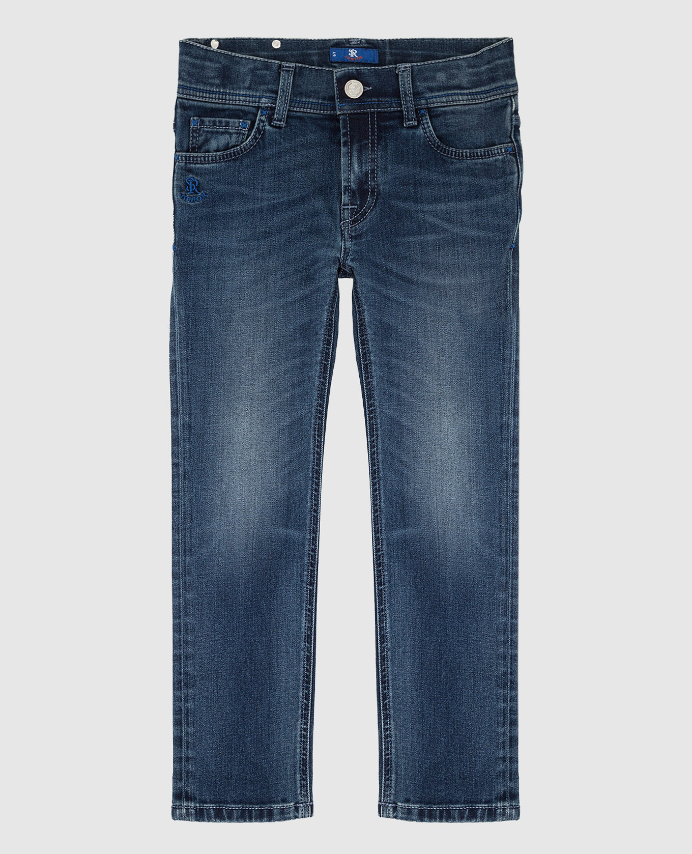 

Children's distressed jeans Stefano Ricci, Синий