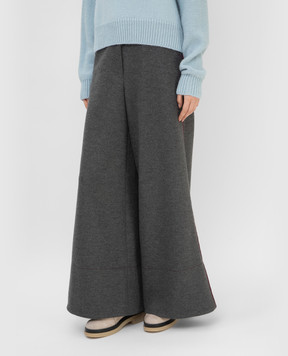 Roksanda Gray wool palazzo AW21P2351