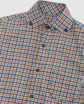 Stefano Ricci Children's checkered shirt YC004117L1826