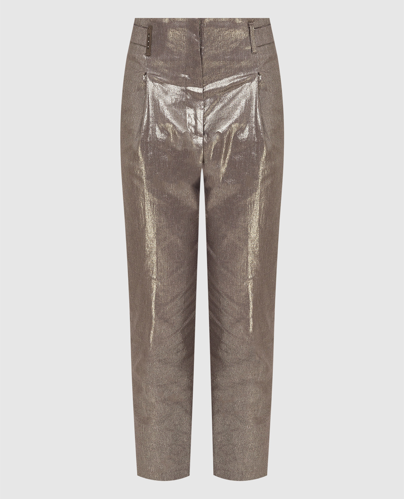 

Metallic trousers Peserico, Beige