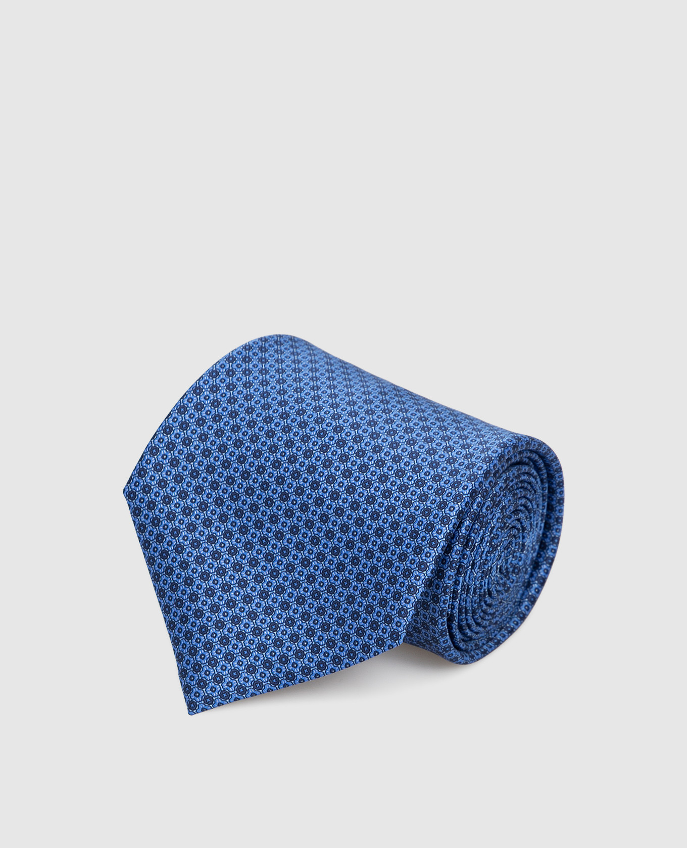 

Blue patterned silk tie Stefano Ricci