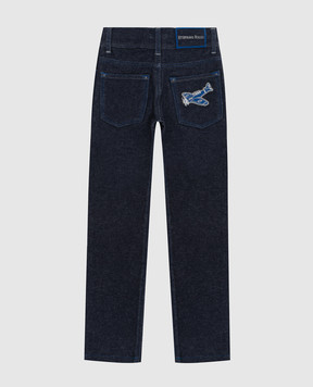Stefano Ricci Children's dark blue jeans YST74000401656