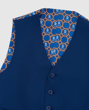 Stefano Ricci Children's blue wool vest Y3E0100000W808
