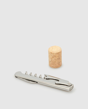 Lorenzi MIlano Bottle holder with ram horn handles 601213