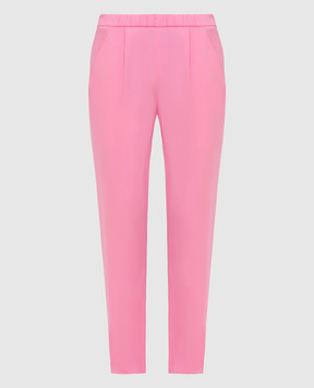 Vionnet Pink silk trousers PAVAP15001T1129
