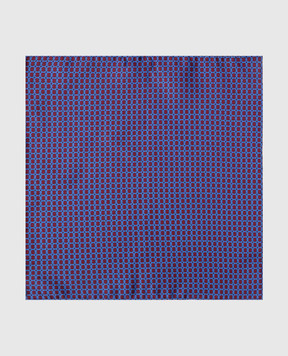 Stefano Ricci Children's blue patterned silk scarf YFZ2537030