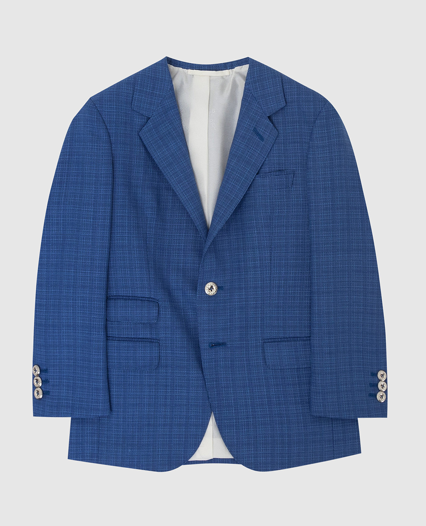 

Patterned wool jacket for children Stefano Ricci, Blue