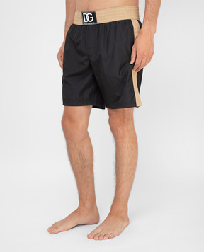 Dolce&Gabbana Swim shorts with contrast panels M4B47TFUSFW