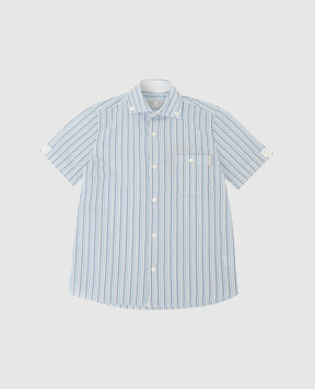 Stefano Ricci Children's blue striped shirt YC002741LJ1659
