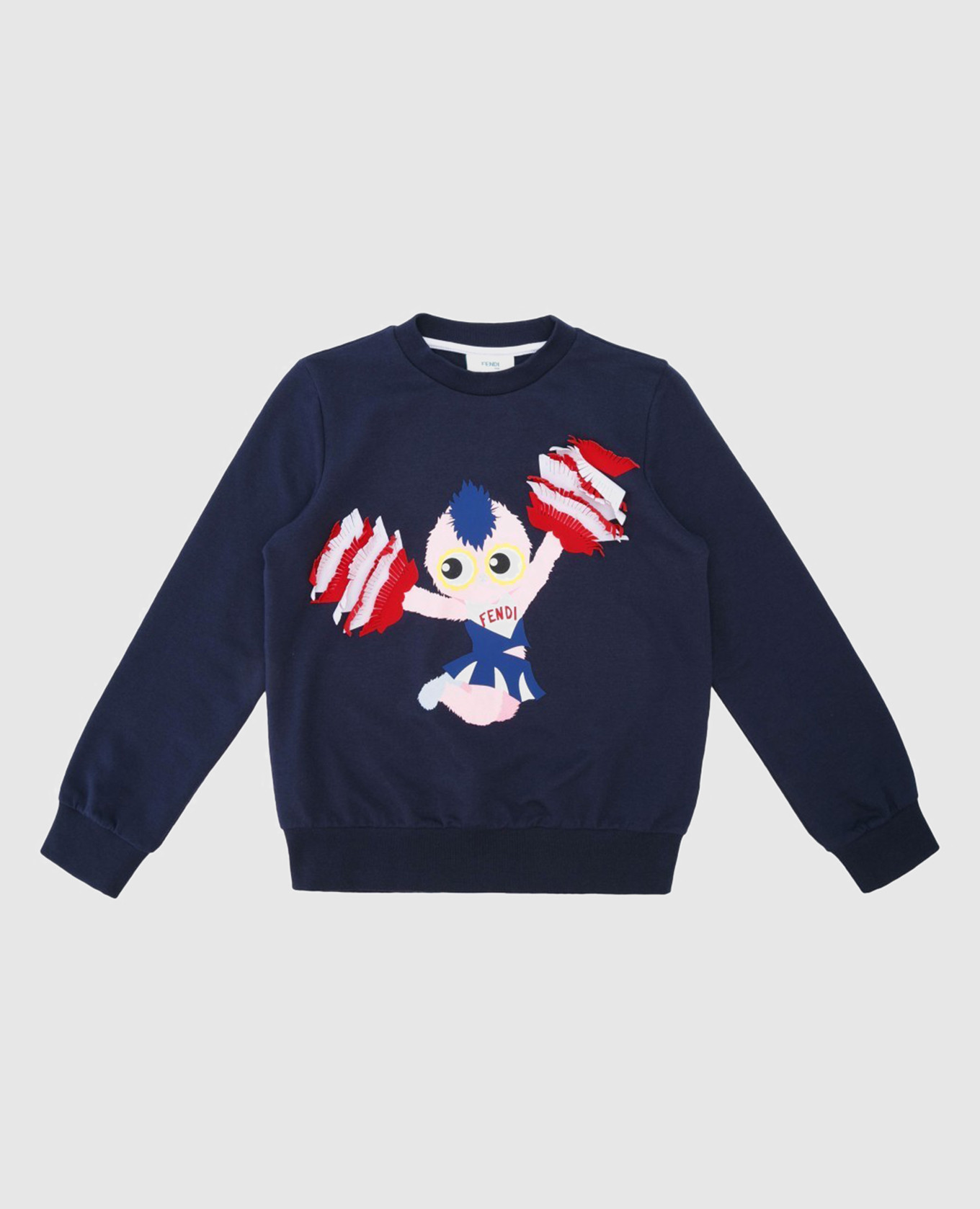 Children's dark blue sweatshirt fendi