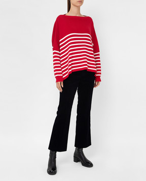 Valentino Striped jumper with logo pattern WB3KC24F6H0