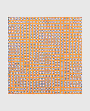 Stefano Ricci Children's orange silk set of patterned tie and shawl YDH27025