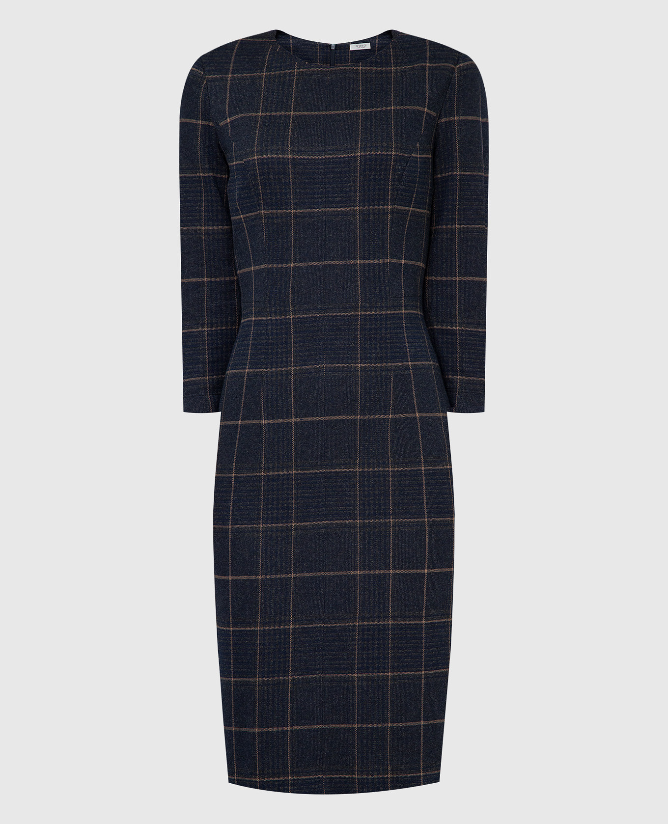 

Navy Check Dress ChangeClear Peserico, Blue