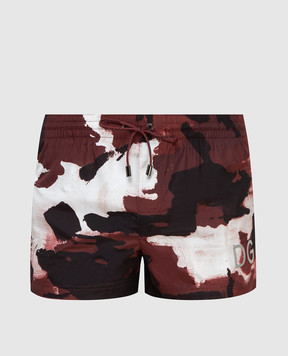 Dolce&Gabbana Brown swim shorts M4B15THSMND