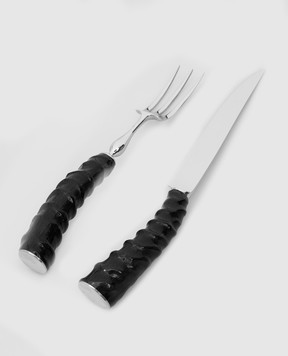 Lorenzi MIlano Cutlery set for cutting meat from oryx horn 702711