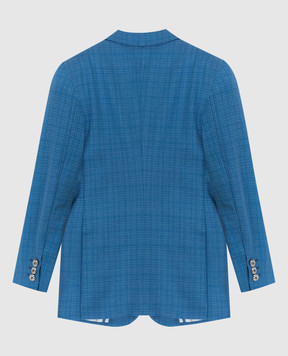 Stefano Ricci Children's light blue wool jacket Y1RF371T01HC3605