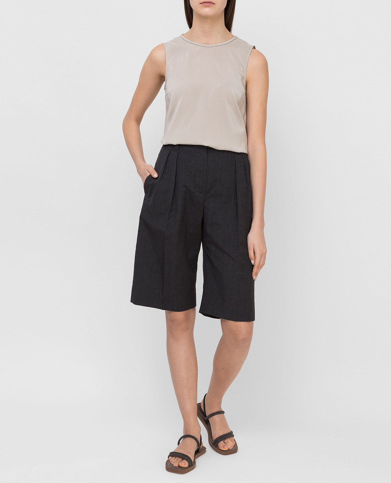 Silk top with chain Brunello Cucinelli 2