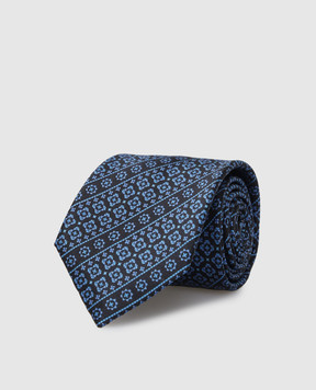 Stefano Ricci Children's silk set of a tie and a scarf in a pattern YDX29001