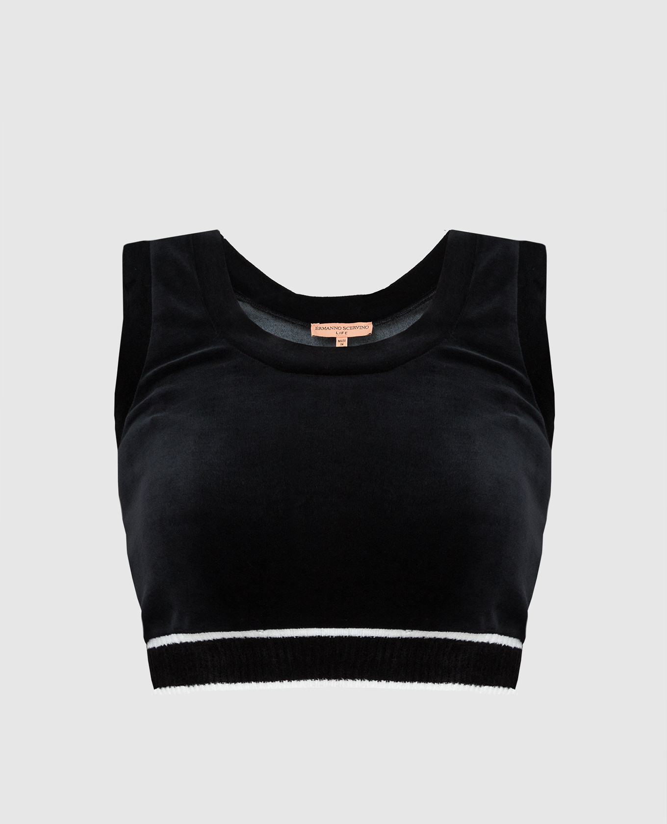 

Black velor top Ermanno Scervino