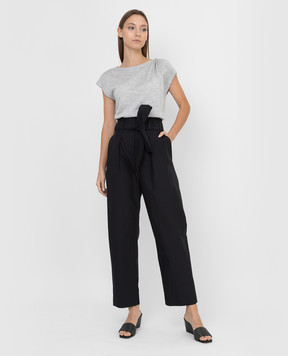 Brunello Cucinelli Cashmere and silk top with cutout M13833209