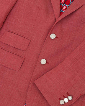 Stefano Ricci Children's light burgundy wool jacket Y3RF371000W901