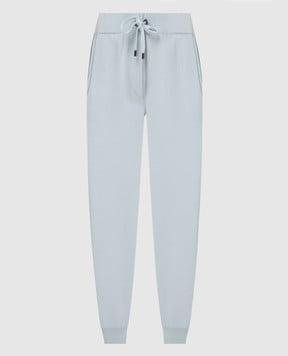 Brunello Cucinelli Blue cashmere joggers M12169199