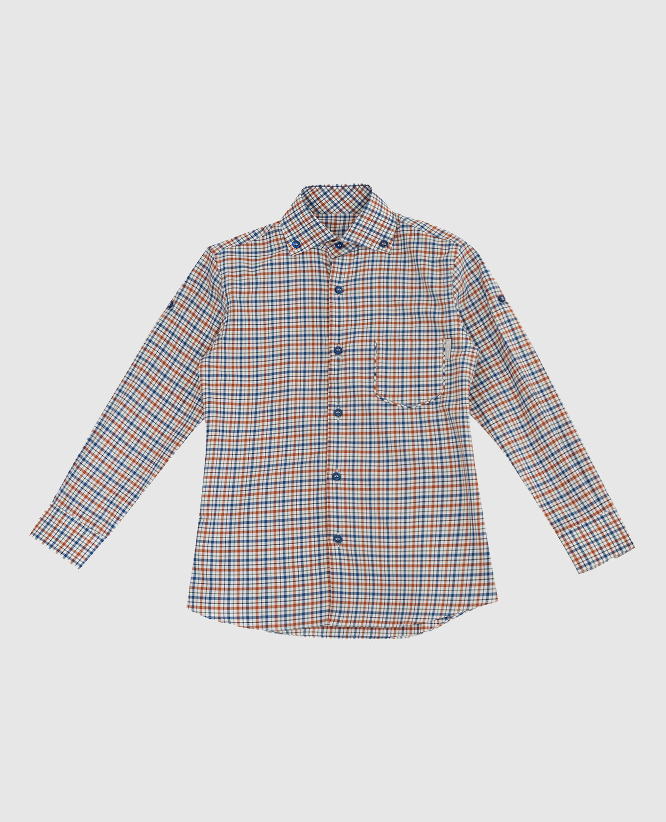 

Children's checkered shirt Stefano Ricci, Blue