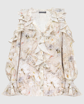 Alexander McQueen Light beige silk blouse 570382QMD09