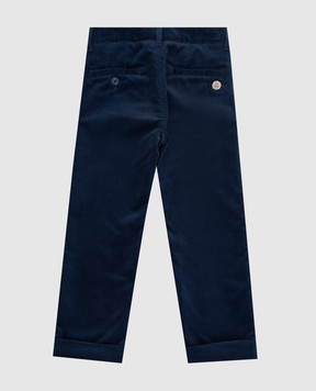 Stefano Ricci Children's blue corduroy trousers YUT6400030GF0001