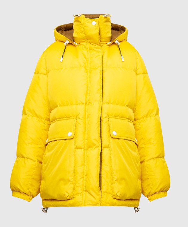 Yves Salomon Army - Yellow Reversible Down Jacket 22WFV03870M03W