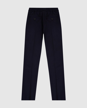 Stefano Ricci Children's dark blue wool trousers Y1T91ASP02W0003G