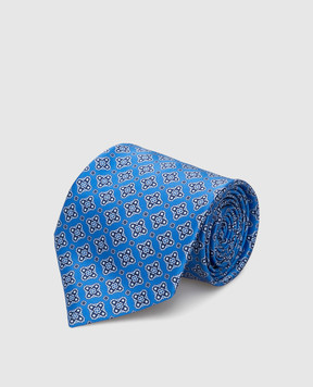 Stefano Ricci Blue patterned silk tie CX37007