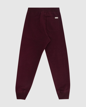 Stefano Ricci Children's burgundy joggers KY01008P3PY19499