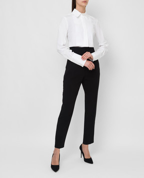 Max Mara Galena trousers with mesh inserts and crystals GALENA