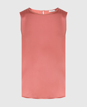 Peserico Pink silk top with chains S08893D02372