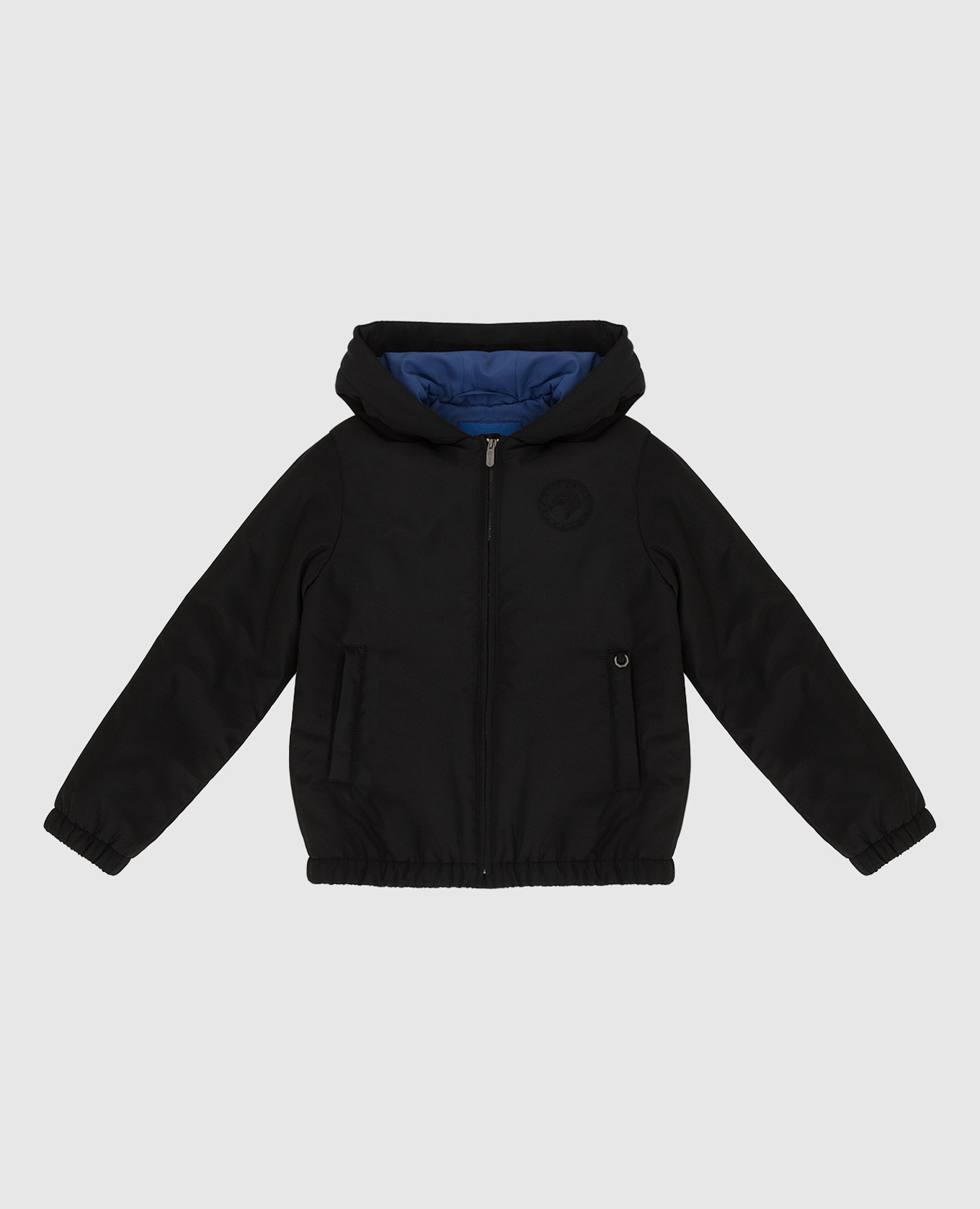 

Children's jacket with logo embroidery Stefano Ricci, Black