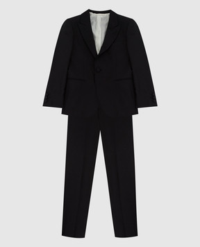 Stefano Ricci Patterned wool suit for children Y2SF372950HC3487