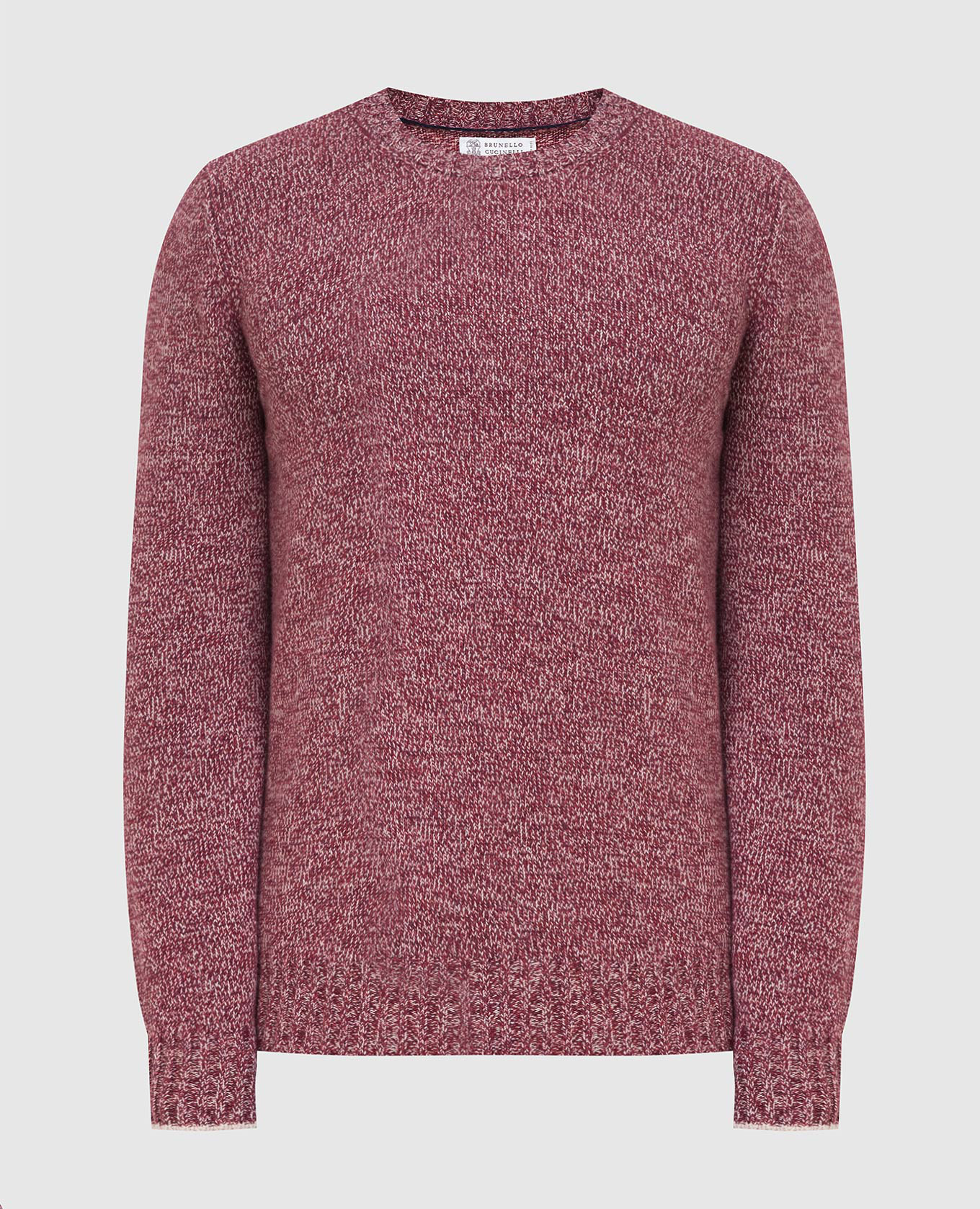 

Burgundy wool, cashmere and silk sweater Brunello Cucinelli, Бордовый