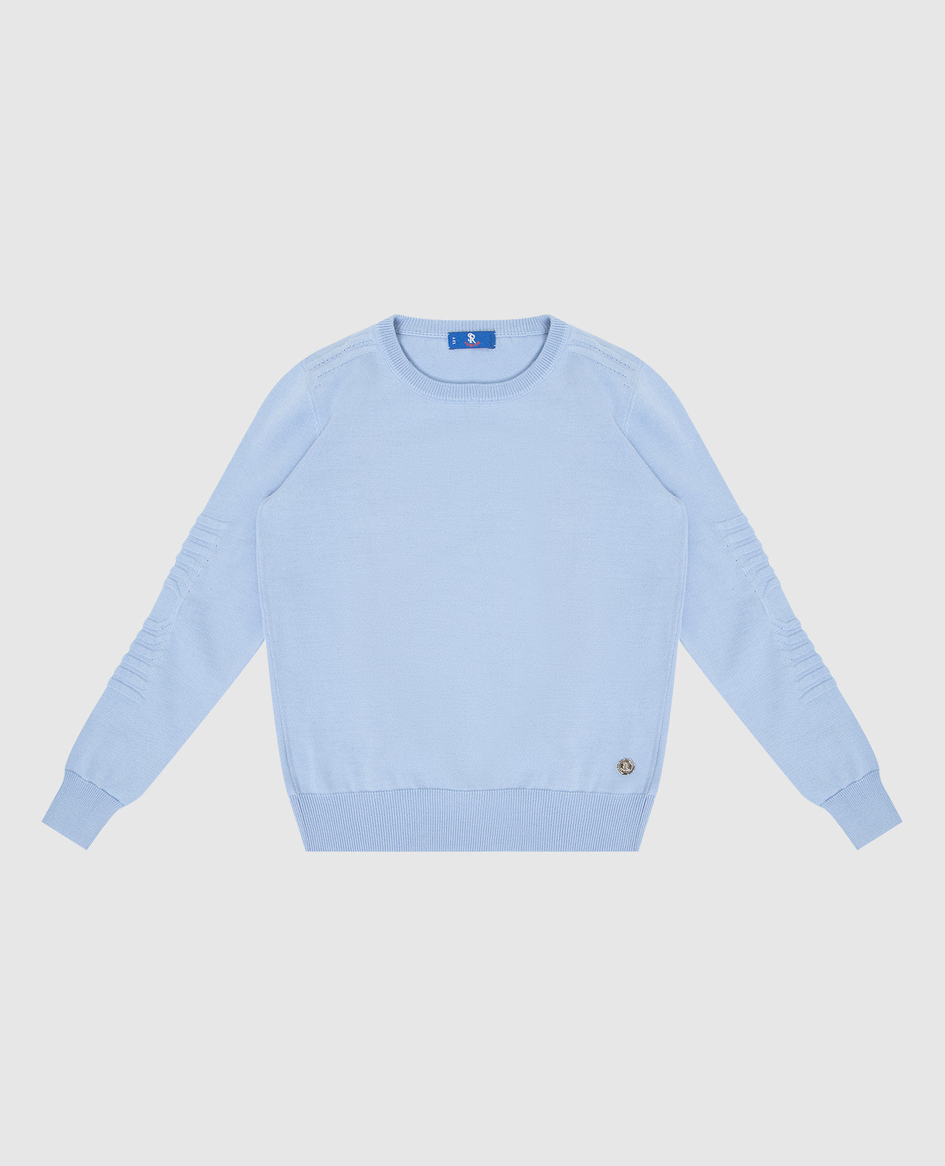 Children's blue sweater with a pattern stefano ricci
