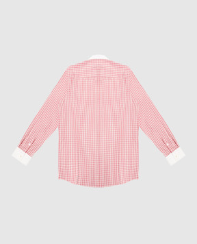 Stefano Ricci Children's red plaid shirt YC002316LJ1655