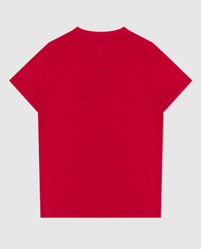 Stefano Ricci Children's red t-shirt with embroidery YNH7200050803