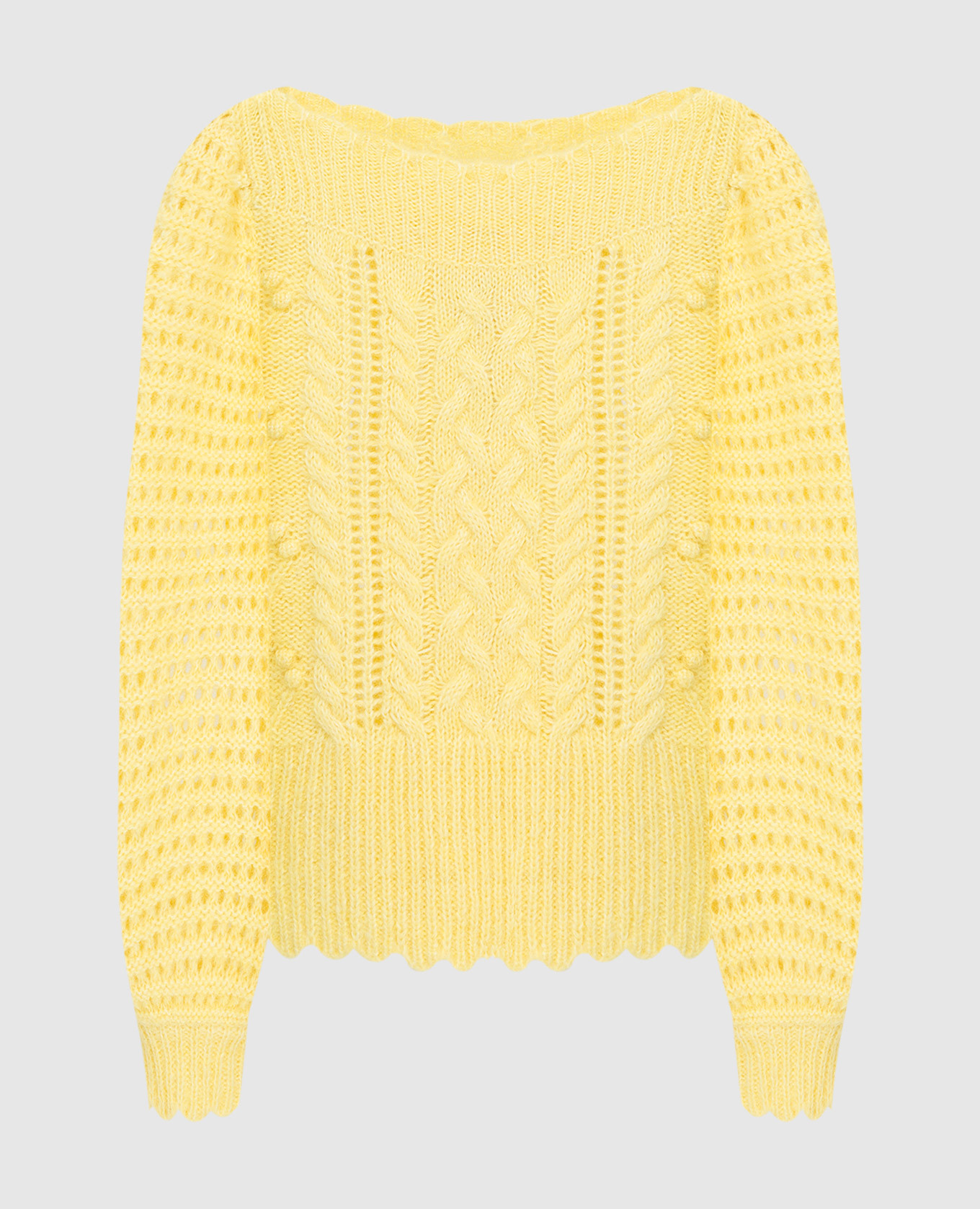 

Vyoma sweater with textured pattern Love Shack Fancy, Yellow