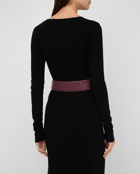 Philosophy di Lorenzo Serafini Burgundy belt A30105741