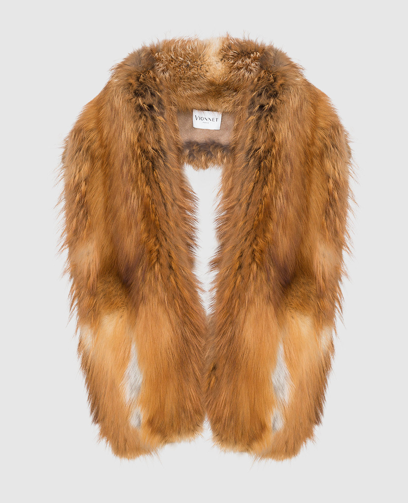 

Fox fur vest Vionnet, Orange